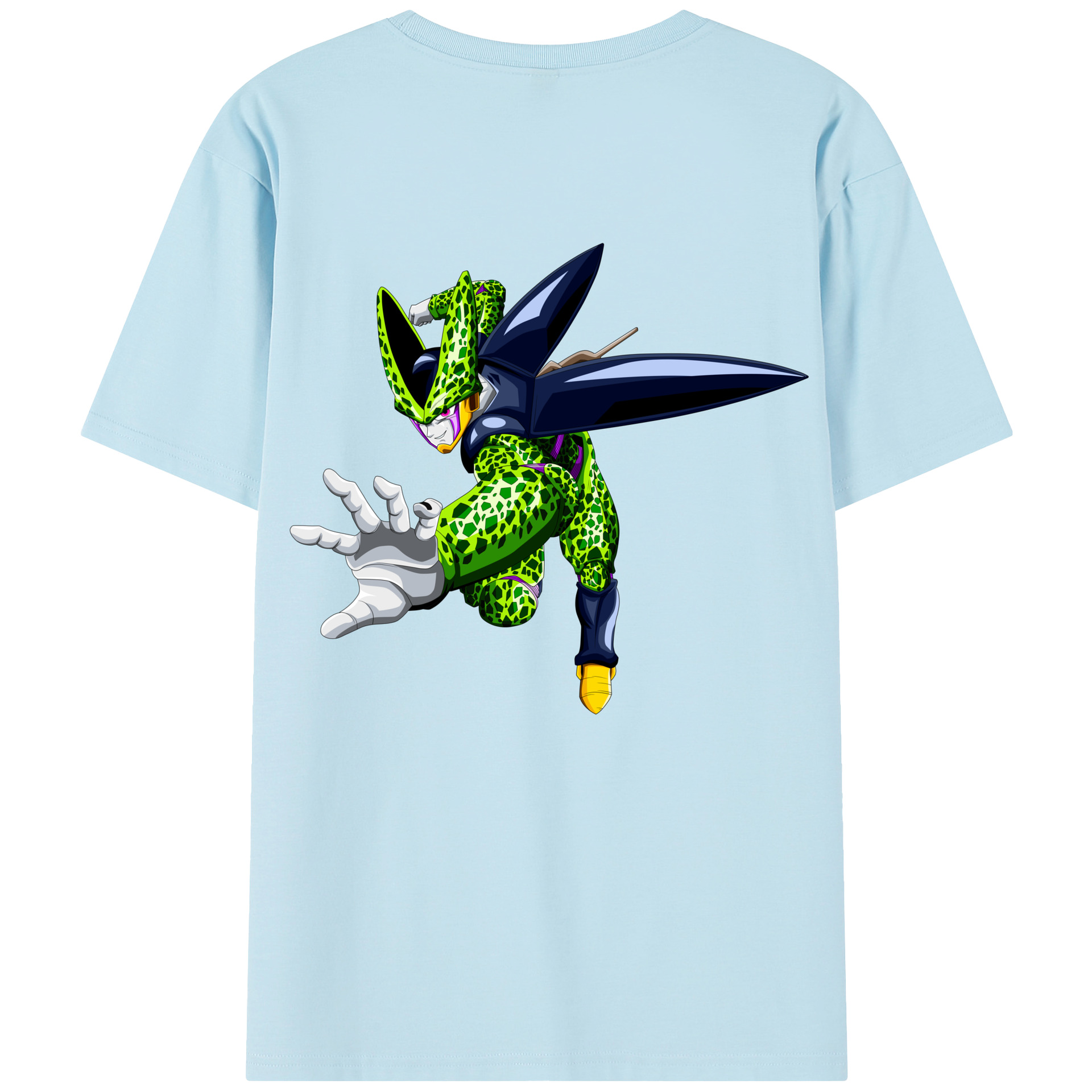 （画像用） ドラゴンボール セル DRAGON BALL Cell 綿100％半袖Tシャツ（背面プリント）